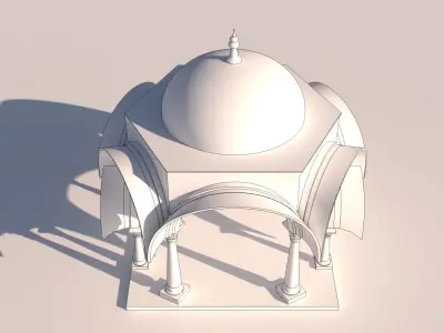 Rajasthani Dome 3D model