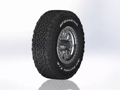 Wheel Raceline RT260M Avenger 17inch for scale model 3D print model