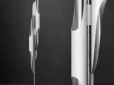 Floor lamp Coltrane WHITE 3D model