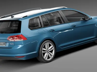 Volkswagen Golf Variant 2014 3D model