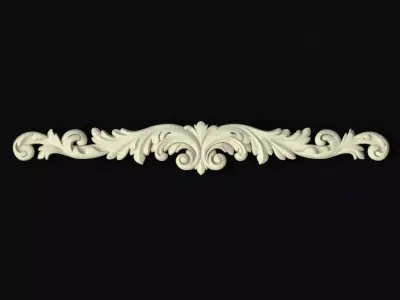 Central decor ornament for furniture 3D model 942