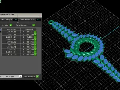 Radiant Vine Bracelet 3D print model