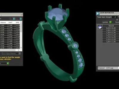 ring code 182 3D print model