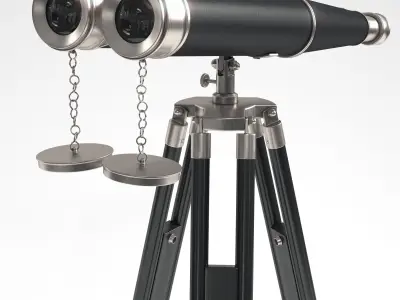 Hampton Nautical Binoculars 3D model