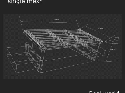 Sewage grate LOW PBR Low-poly 3D model