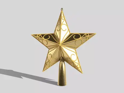 Tree topper Star  3D model