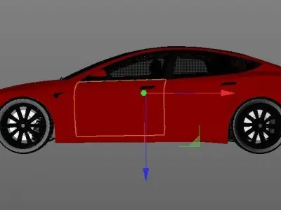 tesla plaid 2021 3D model