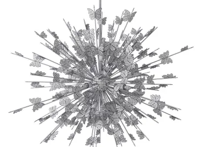 Circa Lighting Farfalle Large Chandelier Low-poly 3D model