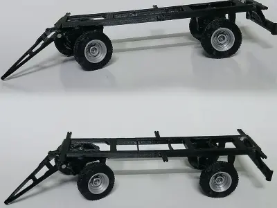 Trailer toy tractor 3D print model