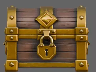 Legendary Golden Chest 3D print model