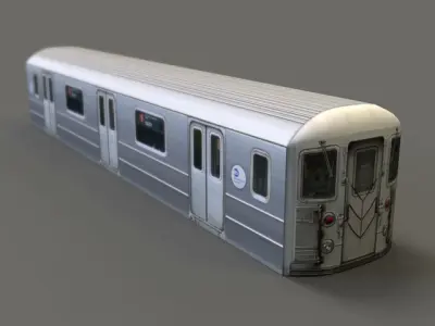 Subway Car - R62 Low-poly 3D model
