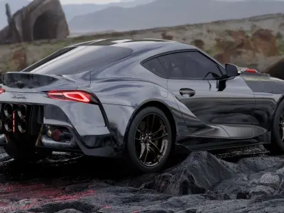 cyberpunk supra 3D model