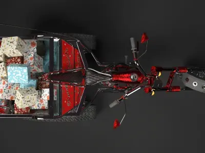 eSanta Bike 3D model