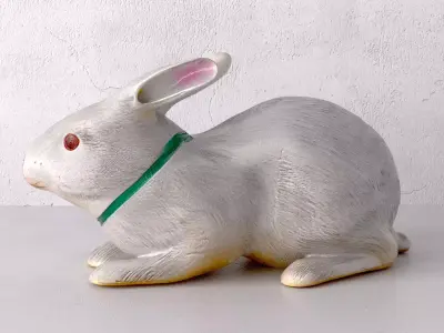 Japanese Porcelain Okimono Rabbit 3D model