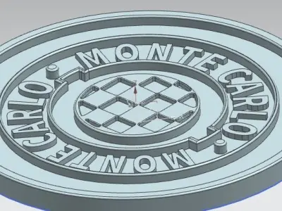 Monte carlo momo steerering wheel hub plate  3D model