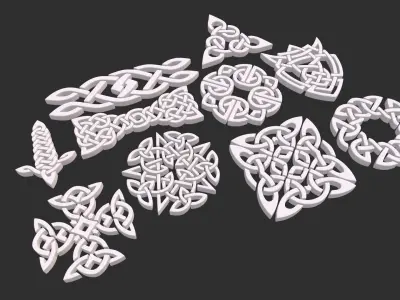 Celtic ornament  3D model