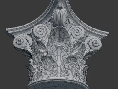 Corinthian Capital 3D model