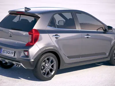 Kia Picanto X-line 2018 3D model