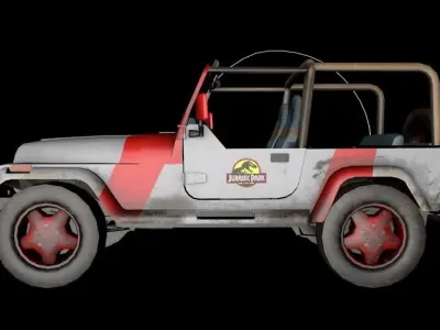 Wrangler Jurassic Park 3D model