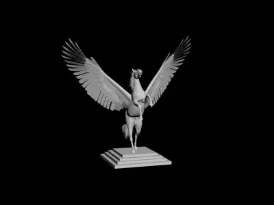 Print Ready Decoration Pegasus 3D model