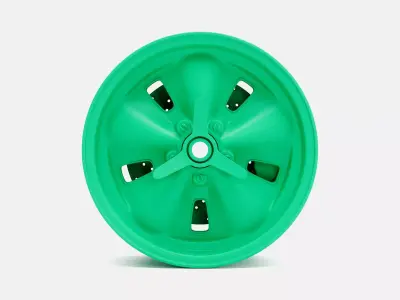 15x7 Halibrand Troutman Barnes Wheel and Brake 3D print model