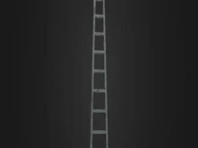 Old Worn Street Light 04 Low-poly 3D model