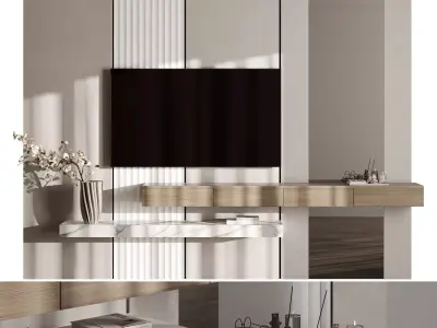 Bedroom Furniture Composition 25 3D model