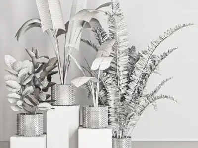 decorative set 48 3D model purchase