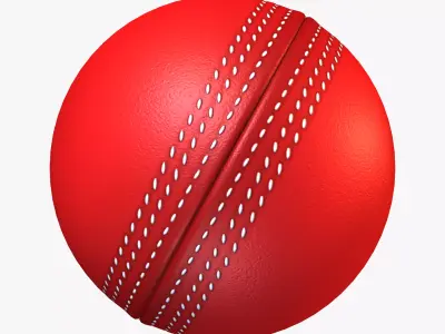 Cricket Ball Low-poly 3D model