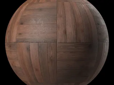 Parquet Materials 27- Parquet By Old Wood Damaged Texture