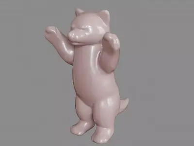 Ceramic Red Panda decoration 3D model