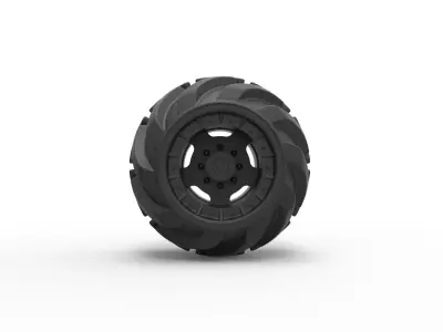 Offroad wheel 16 3D print model