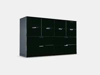 NORDLI Chest of 12 drawers 3 Low-poly 3D model