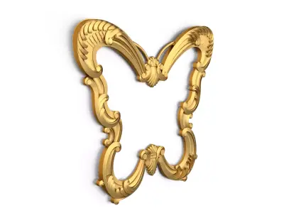carved frame mirror cnc and 3d printing04 3D print model