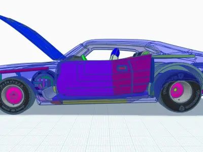 73 Falcon Left Hand Drive version 3D print model