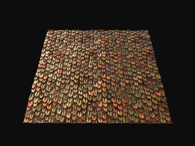 10 Seamless Scales PBR Materials - Set 3 - Texture