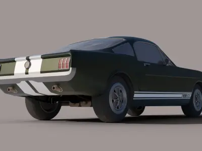Mustang shelby 1966 GT350 3D model