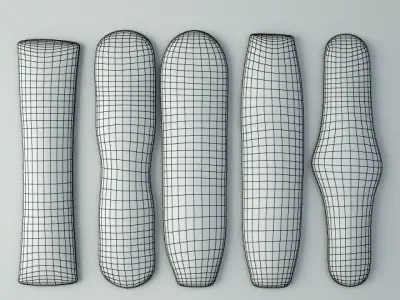 Zulu Elongated Shields 2 3D model