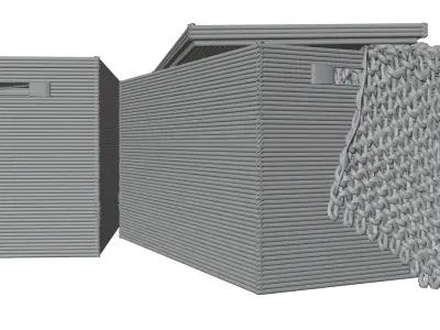 Decorative boxes HG2 3D model