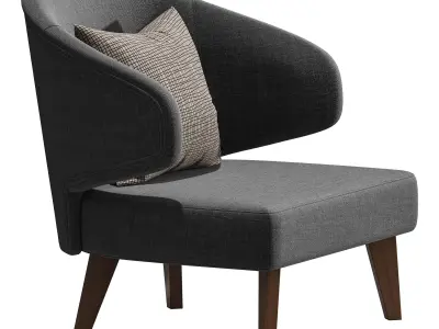 Aston Gray Chair 3D model