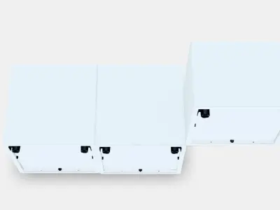 EKET Wall-mounted cabinet combination 1 Low-poly 3D model