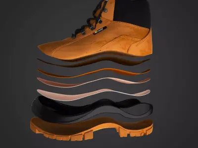 High Quality of a Shoe 3D model