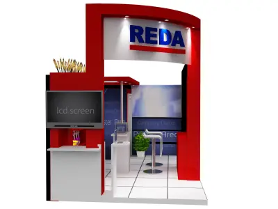 Booth Exhibition Stand a459a 3D model