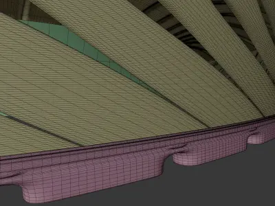 Futuristic Stadium 3D model