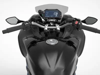 Yamaha Niken Low-poly 3D model