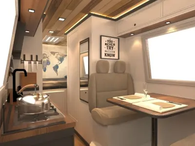 Caravan Design  Fiat Ducato 15m3 3D model