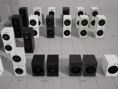 SAMSUNG Washing Machine - BESPOKE Grande AI Low-poly 3D model