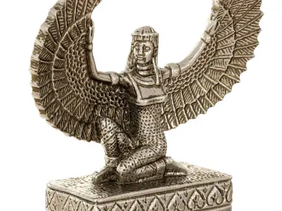 Egyptian figurine Goddess Isis 3D model