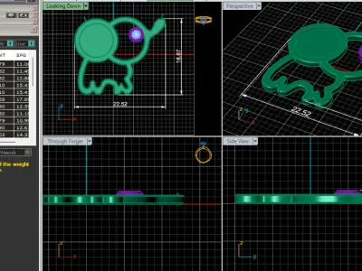 Elephant necklace pendant Free 3D print model