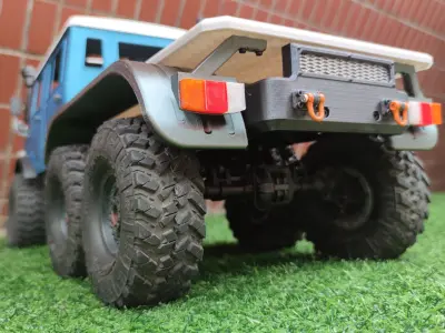 Bog 406 TRX6 Flatbed for Crew Cab - 1-10 RC body attachment 3D print model